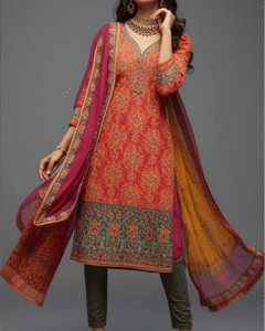 Straight Cut Salwar Kameez